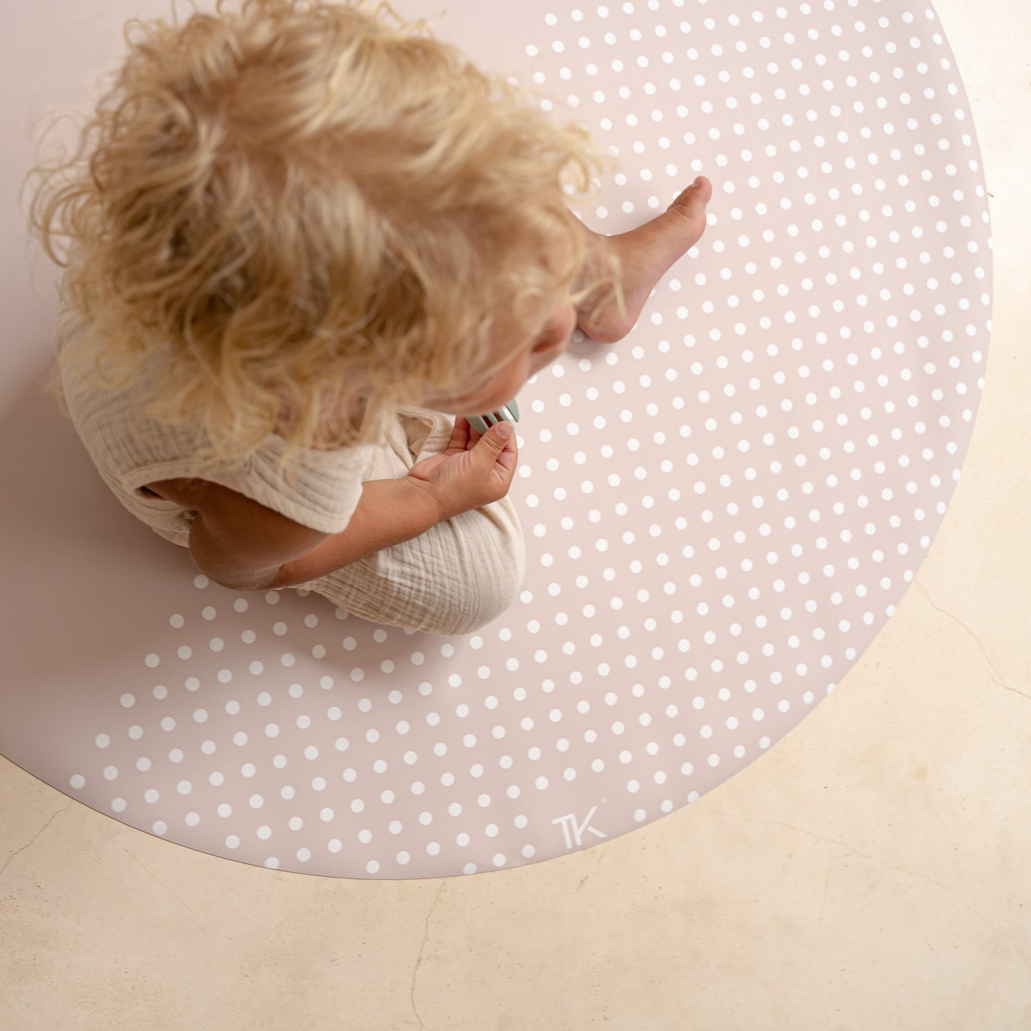 Spotted Splat Mat in Clay