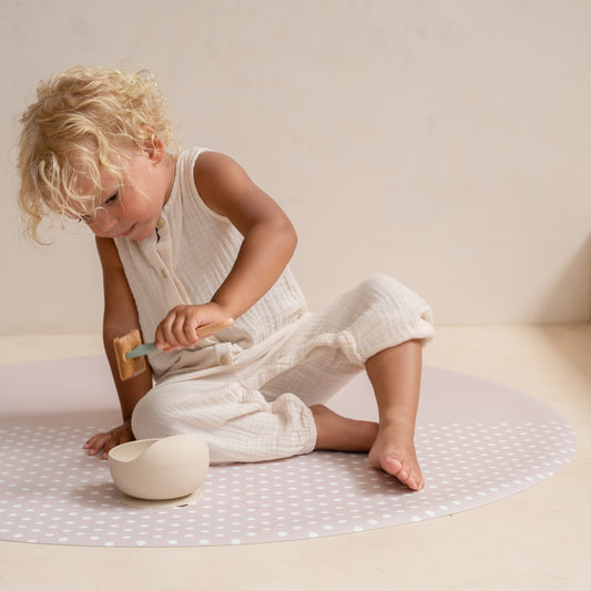 Spotted Splat Mat in Clay