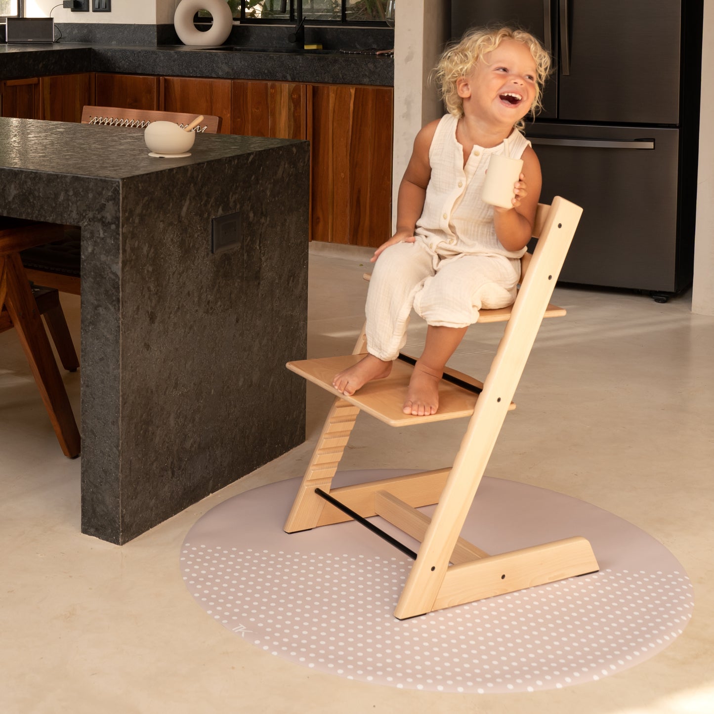 Spotted Splat Mat in Clay