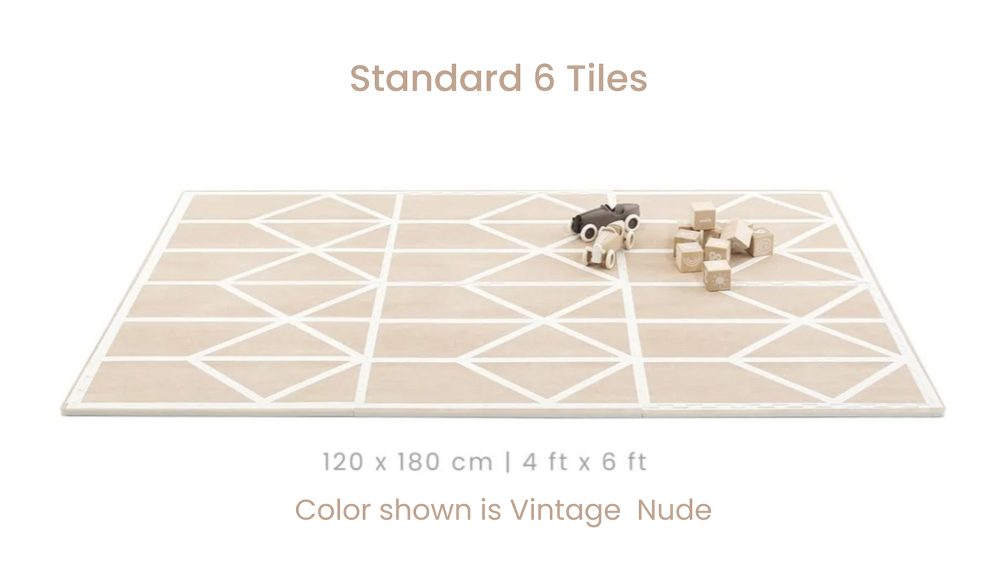 Nordic Puzzle Playmat in Nordic Clay