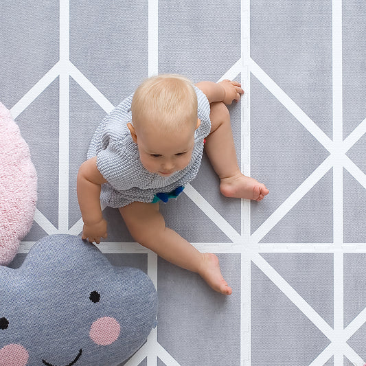 Nordic Puzzle Playmat in Pebble