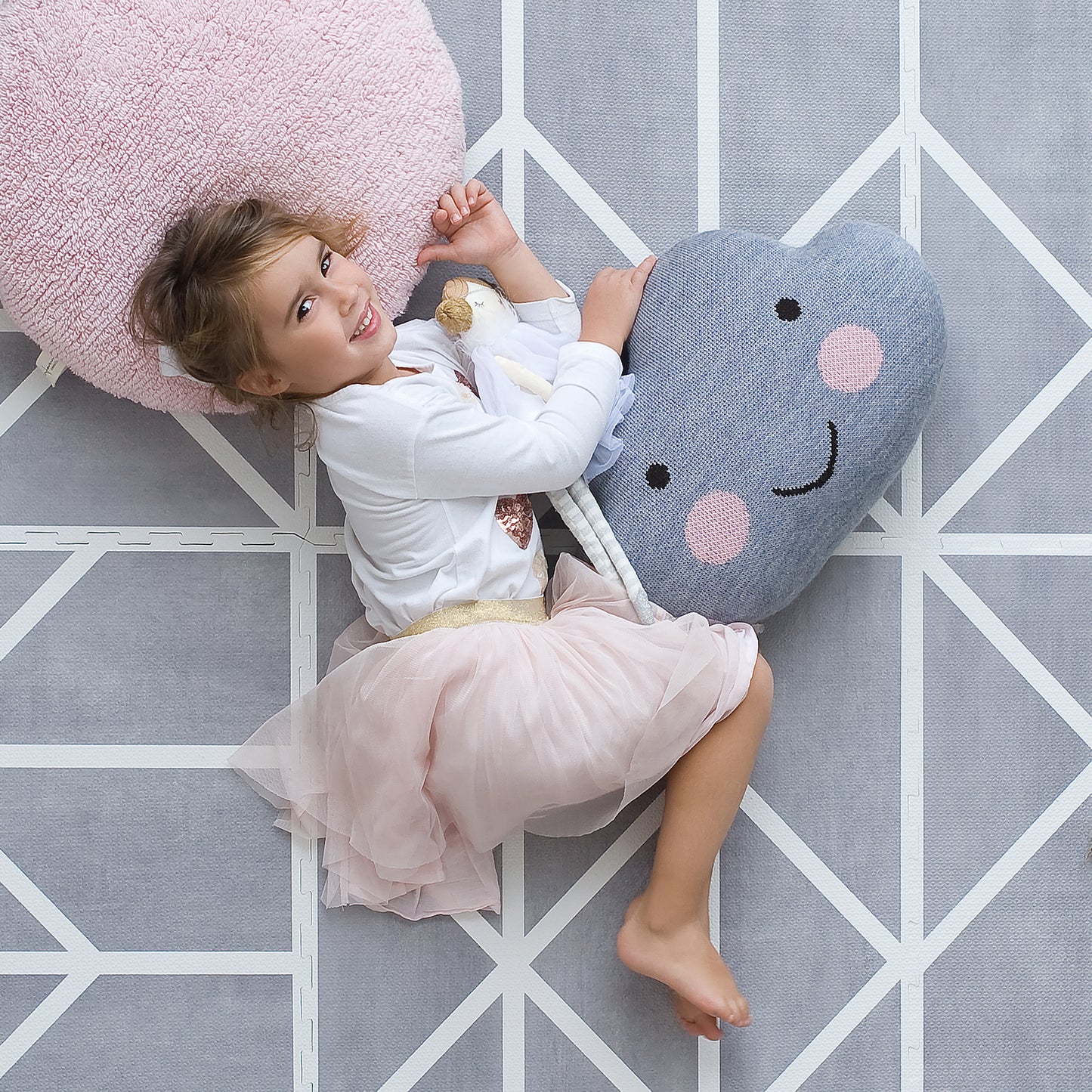 Nordic Puzzle Playmat in Pebble