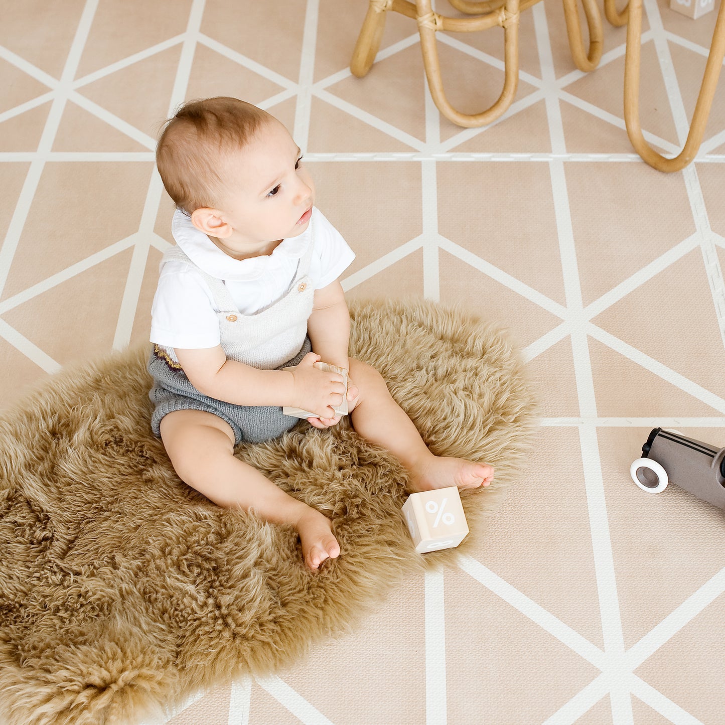 Nordic Puzzle Playmat in Nordic Clay