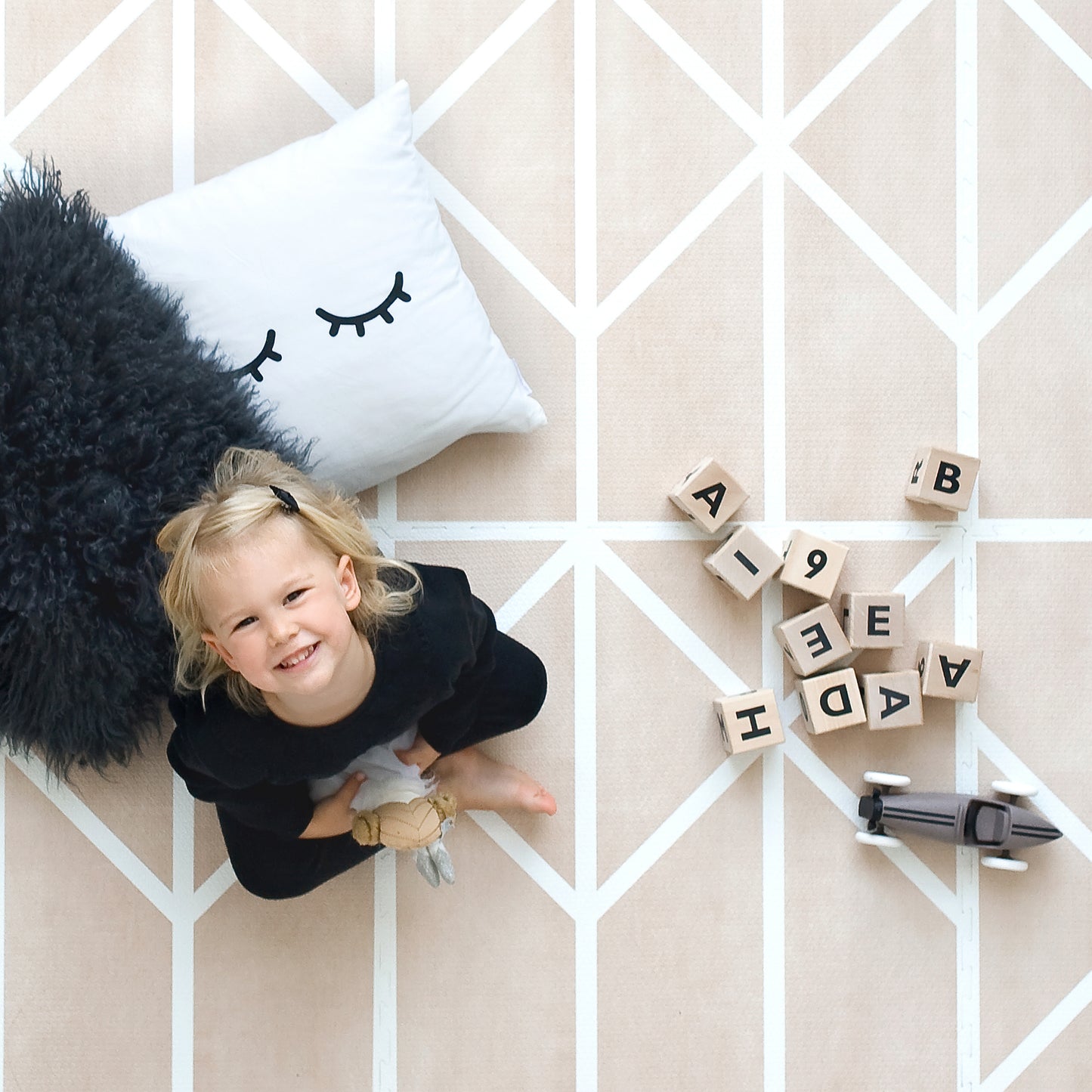 Nordic Puzzle Playmat in Nordic Clay