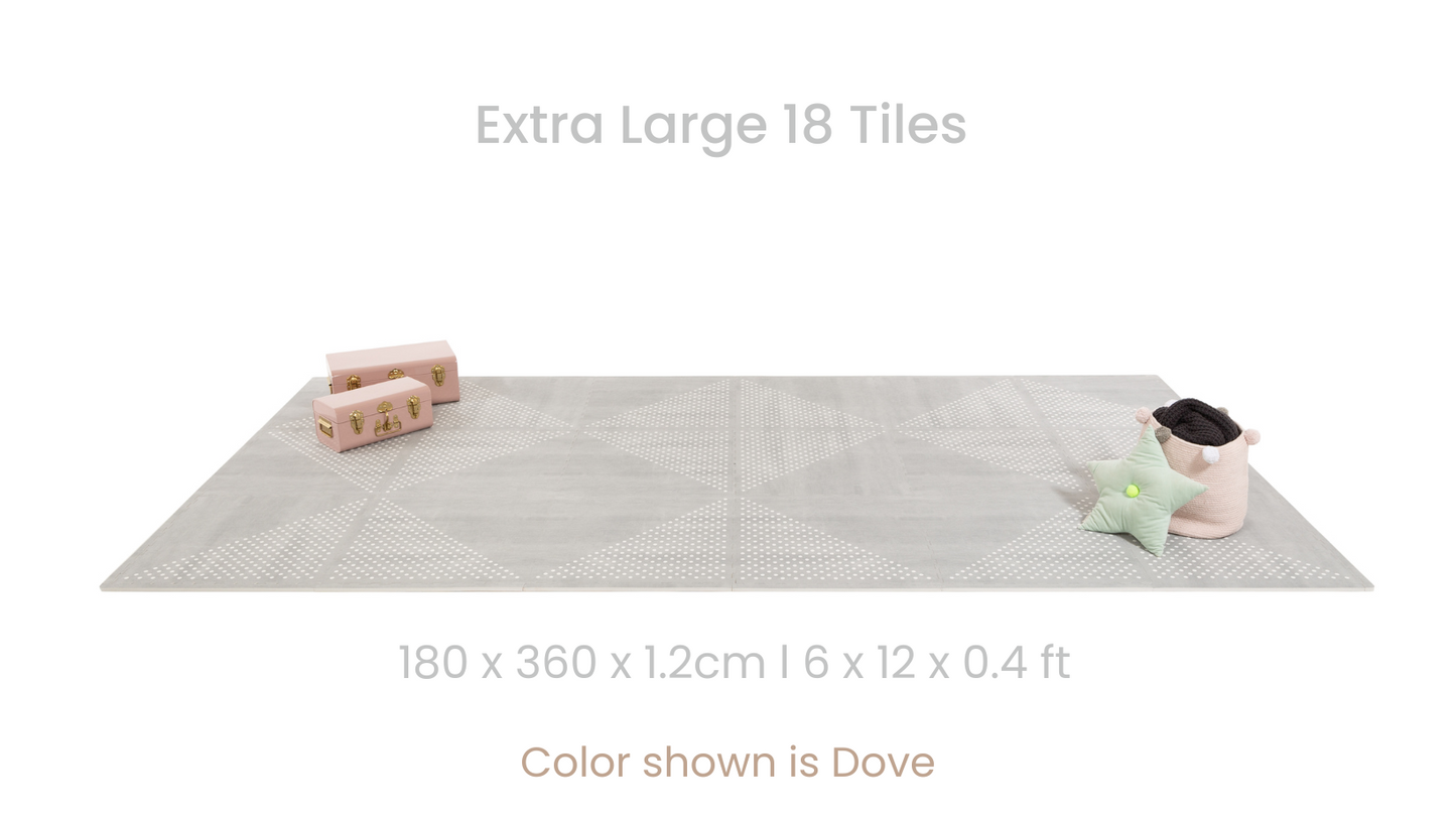 Earth Puzzle Playmats in Dove