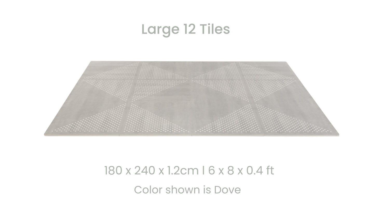 Earth Puzzle Playmats in Dove