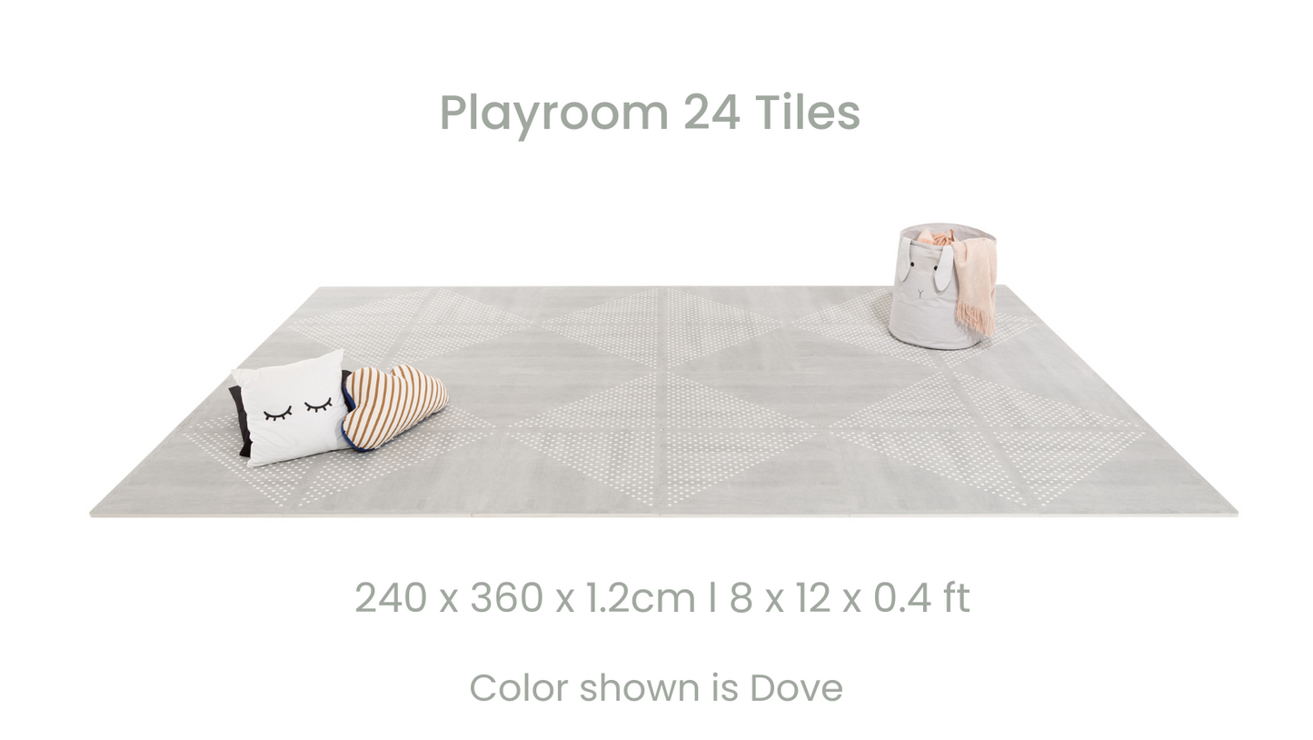 Earth Puzzle Playmats in Dove