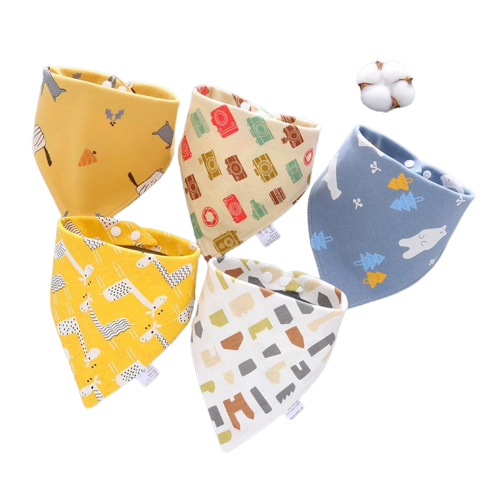 Baby Bandana Drool Bibs 5 Pack