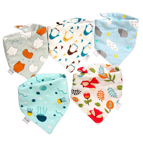 Baby Bandana Drool Bibs 5 Pack