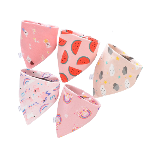 Baby Bandana Drool Bibs 5 Pack