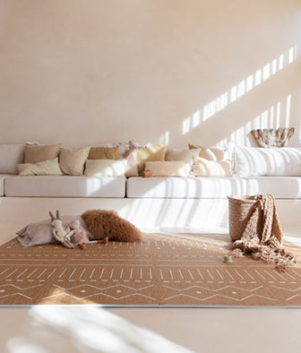 Berber Puzzle Playmat in Camel
