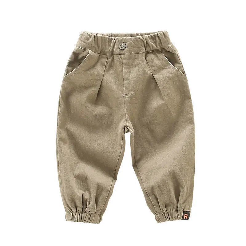 baby boys casual beige khaki cargo pants.