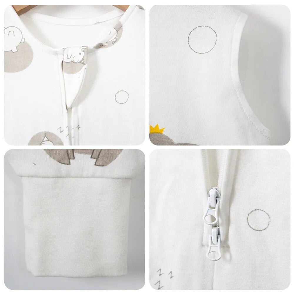 100% Cotton Baby Sleeping Bag Sizes 12m to 5y (4 Styles) for warmer climates 28-32℃ Summer