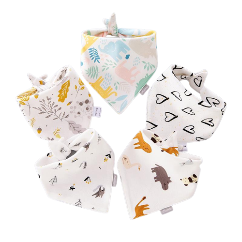 Baby Bandana Drool Bibs 5 Pack