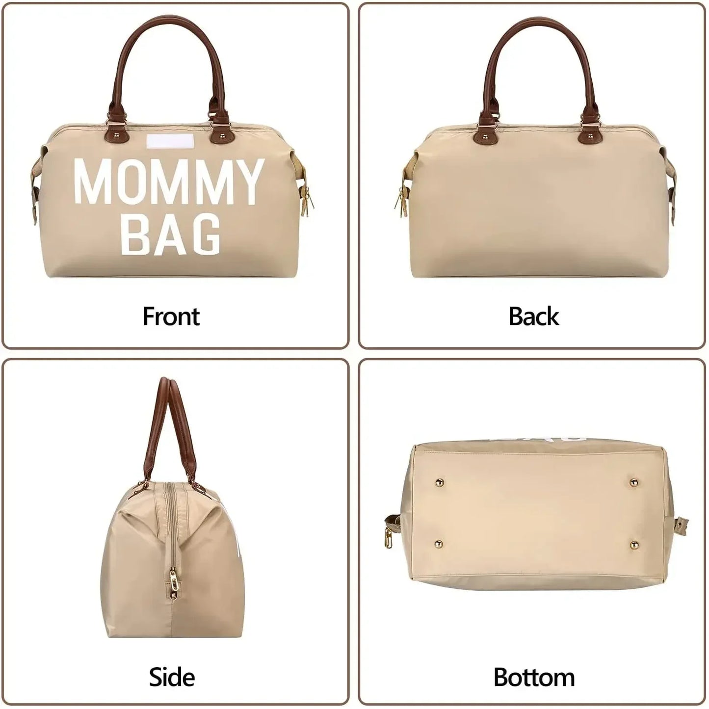 Mama Large Capacity Tote Bag Travel, Diaper Bag Set (9 Colors)