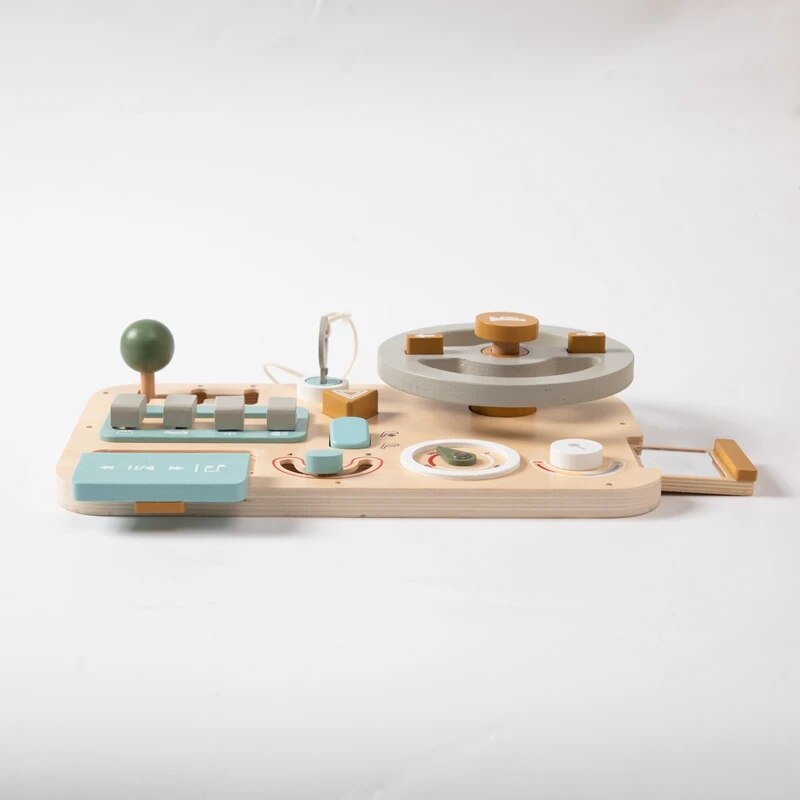 Wooden Car Dashboard Toy for Kids: Imagination-Powered Fun