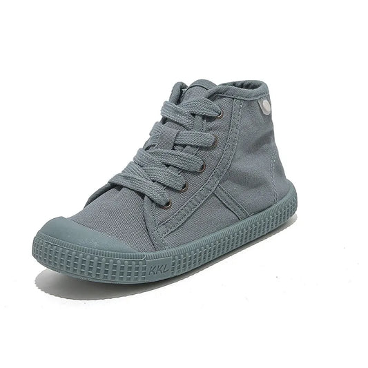 Army green canvas hight top shoes