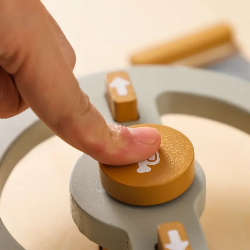Wooden Car Dashboard Toy for Kids: Imagination-Powered Fun