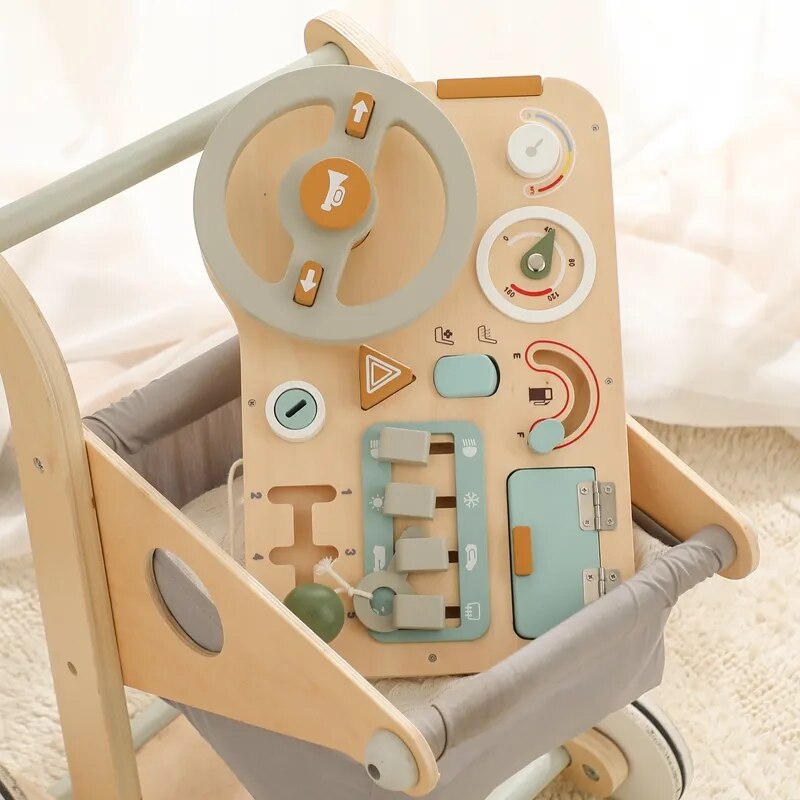 Wooden Car Dashboard Toy for Kids: Imagination-Powered Fun