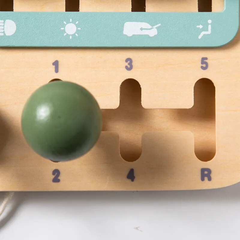 Wooden Car Dashboard Toy for Kids: Imagination-Powered Fun