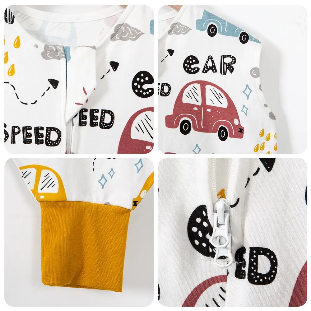 100% Cotton Baby Sleeping Bag Sizes 12m to 5y (4 Styles) for warmer climates 28-32℃ Summer