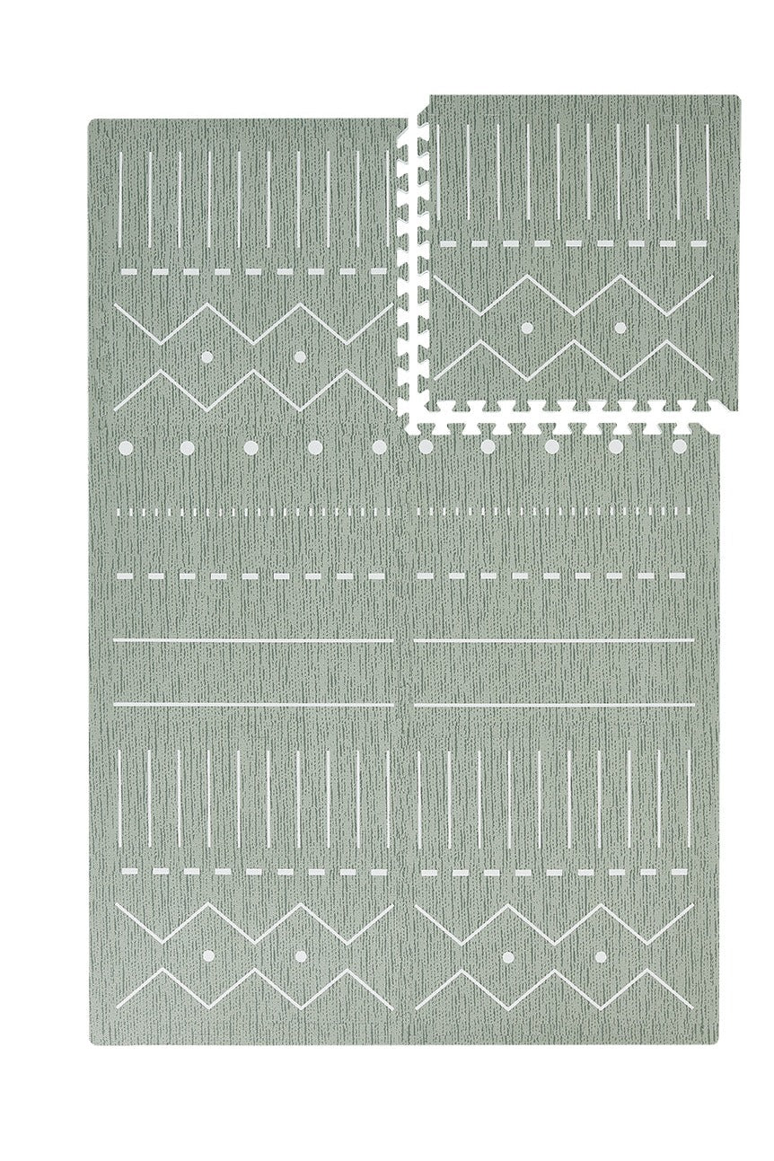 Berber Puzzle Playmat in Moss