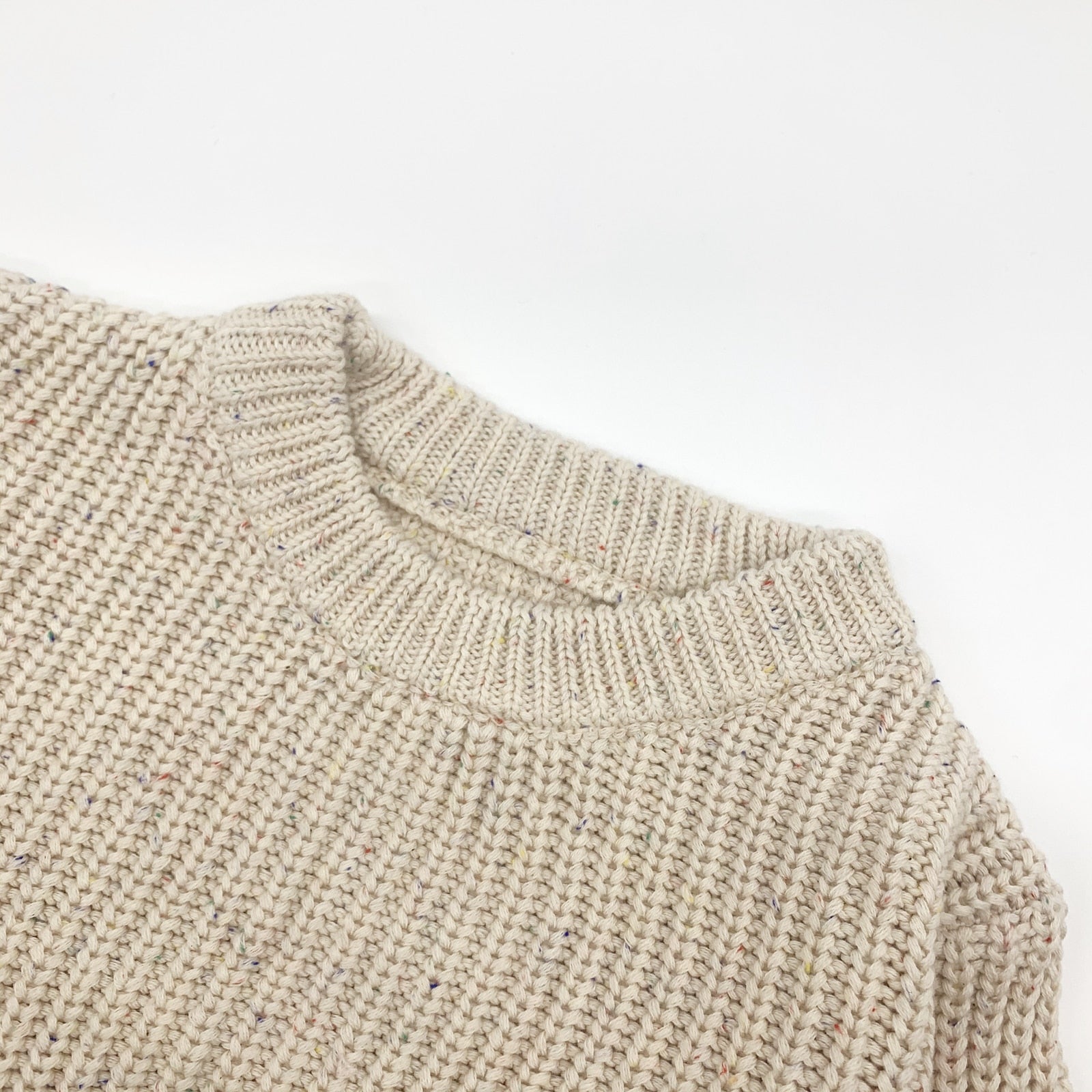 beige knitted sweater