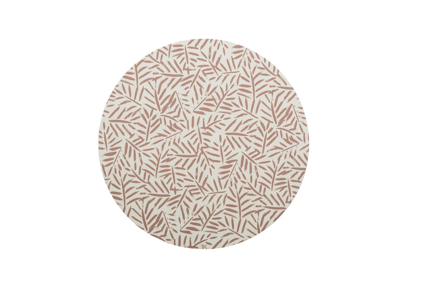 Ocean Leaves Splat Mat in Tan