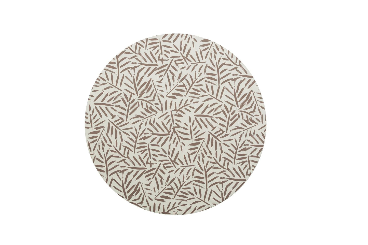 Ocean Leaves Splat Mat in Tan