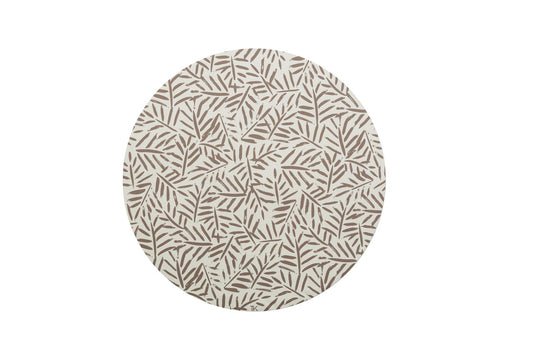 Ocean Leaves Splat Mat in Tan