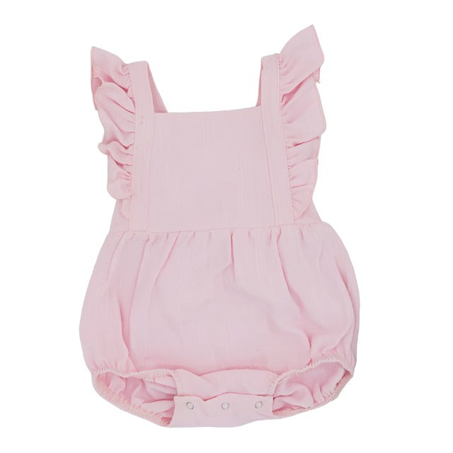 girls pink summer romper