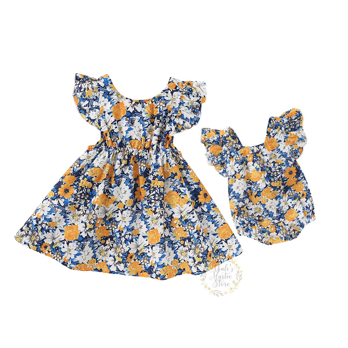Blóm Sister Dress and Romper