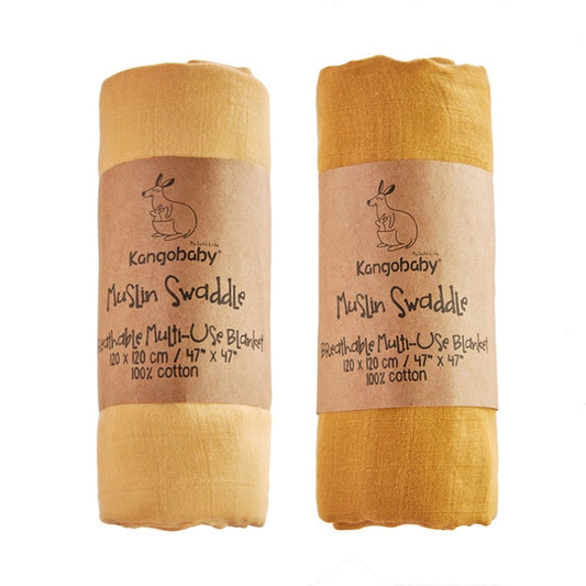 2 pack yellow and soft yellow Swaddle