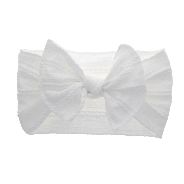 White baby headband