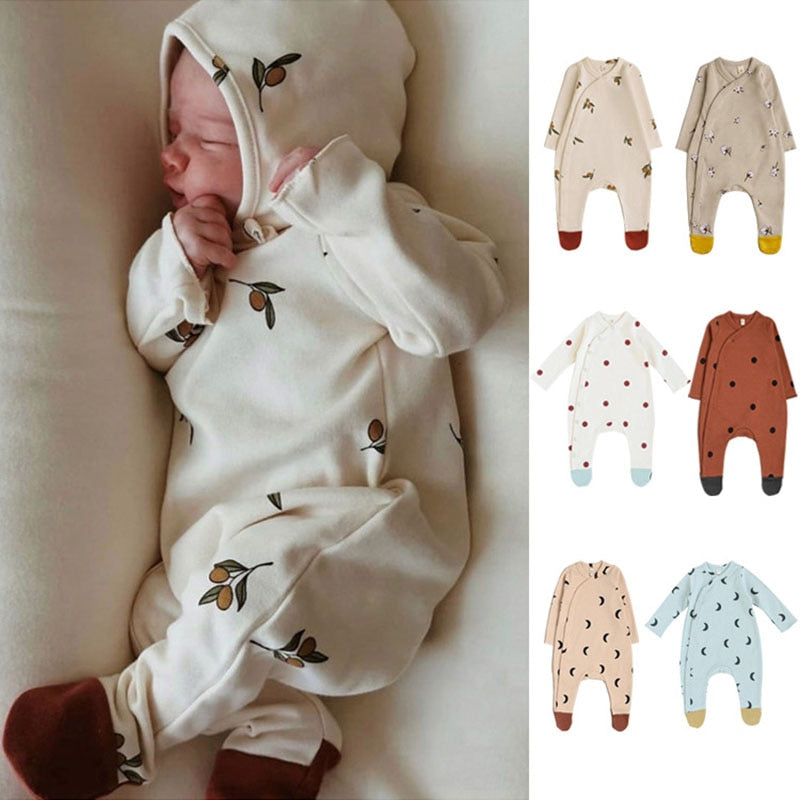 Ivory Infant sleeper with matching hat, in 6 styles
