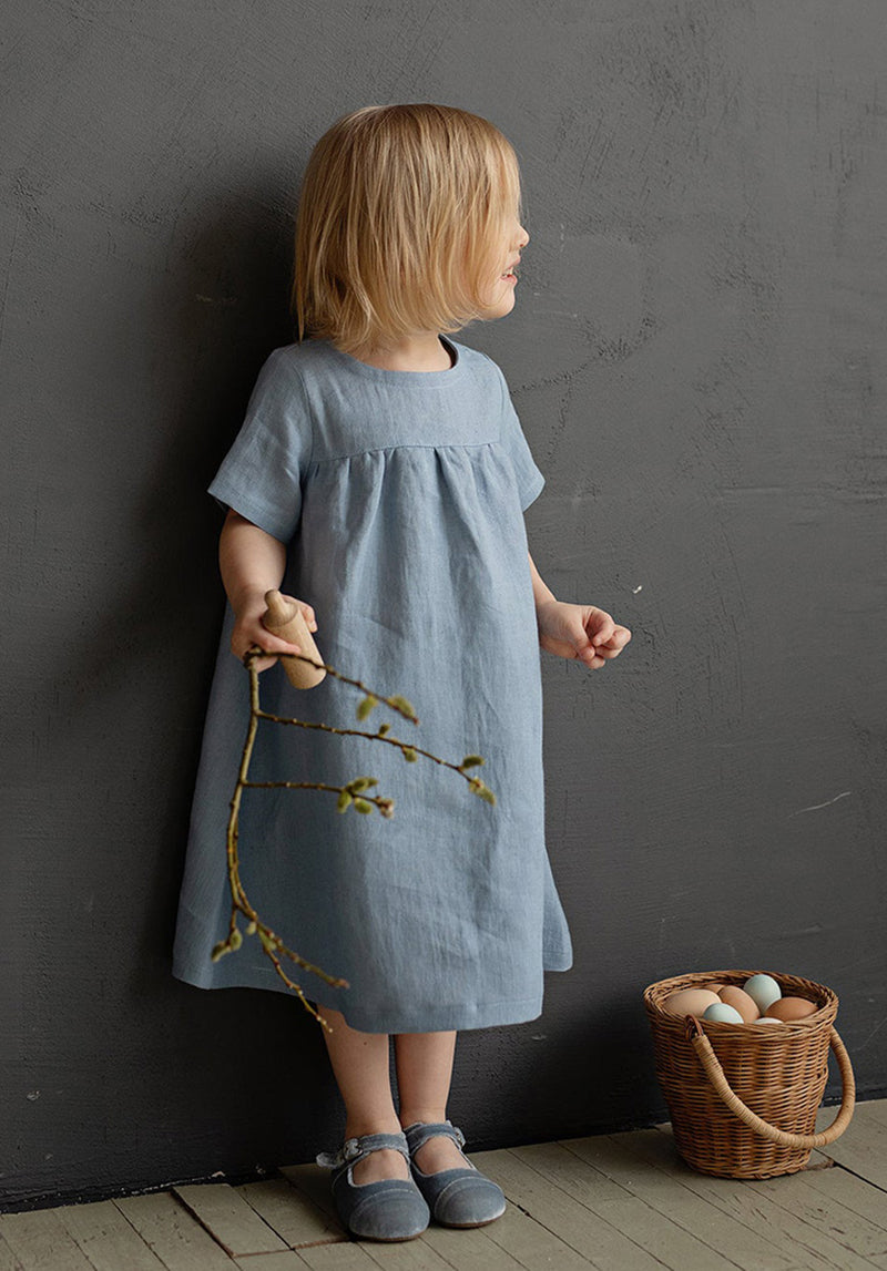 Una Girls Linen Dress