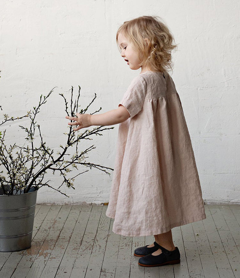 Una Girls Linen Dress