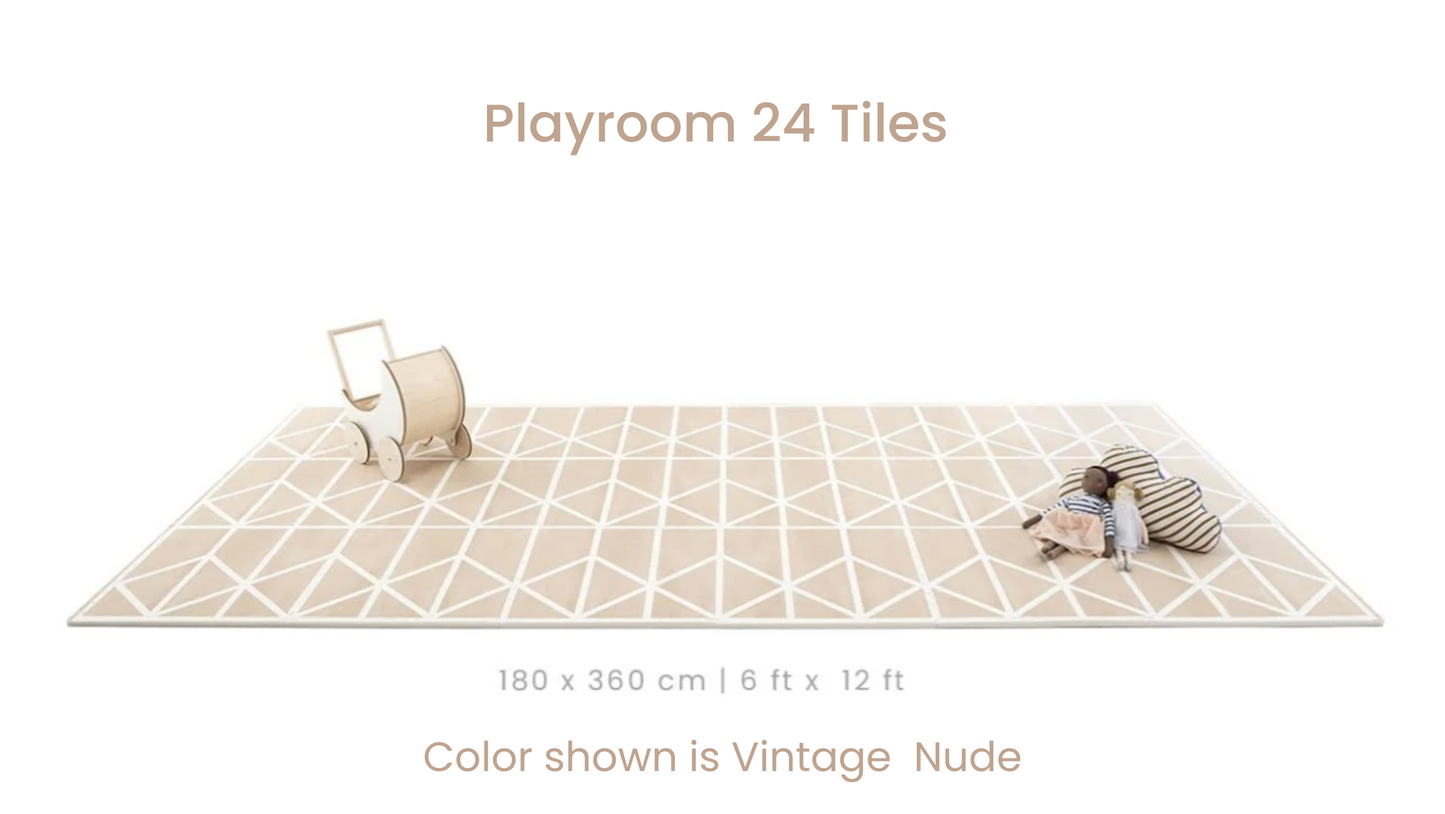 Nordic Puzzle Playmat in Nordic Clay