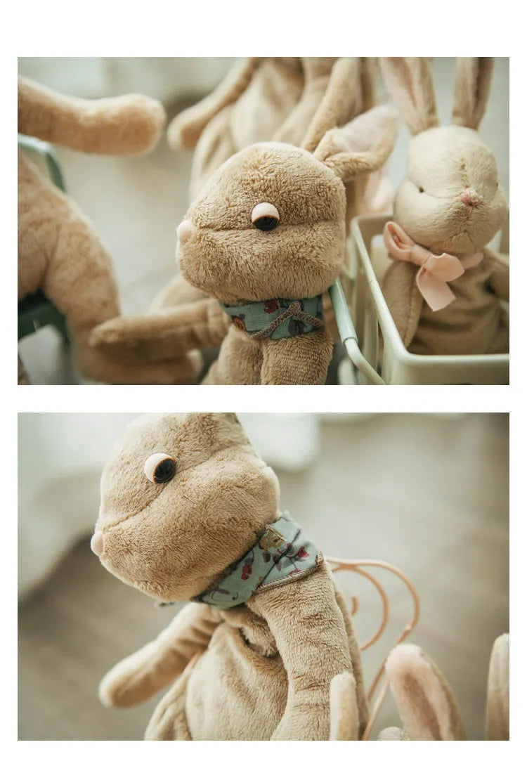 Handmade Brown Rabbit Plushie Doll