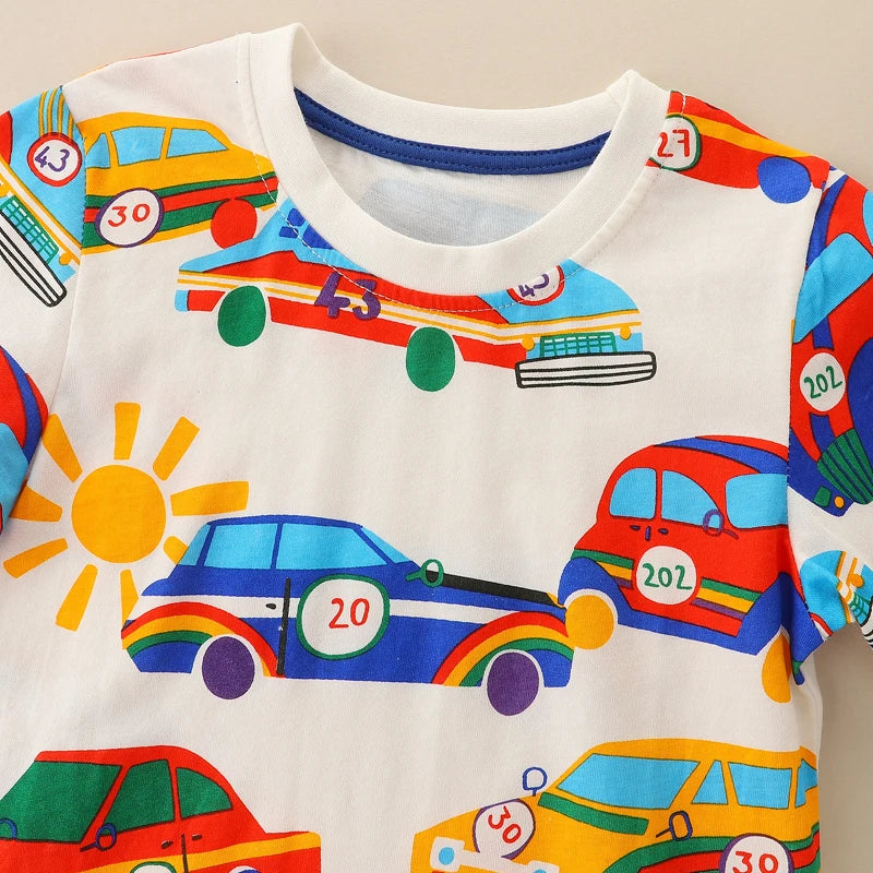 Graphic boys tshirt with cars