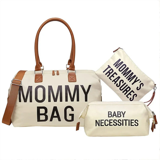 Mama Large Capacity  Tote Bag Travel, Diaper Bag Set (9 Colors)