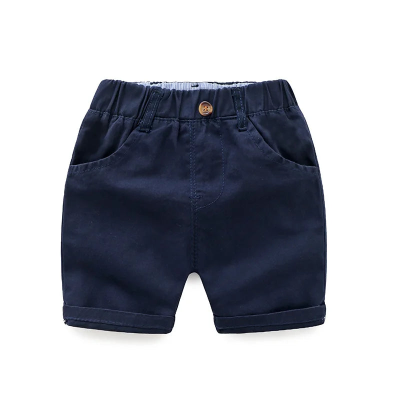 Dark blue toddler shorts for summer, Dress shorts