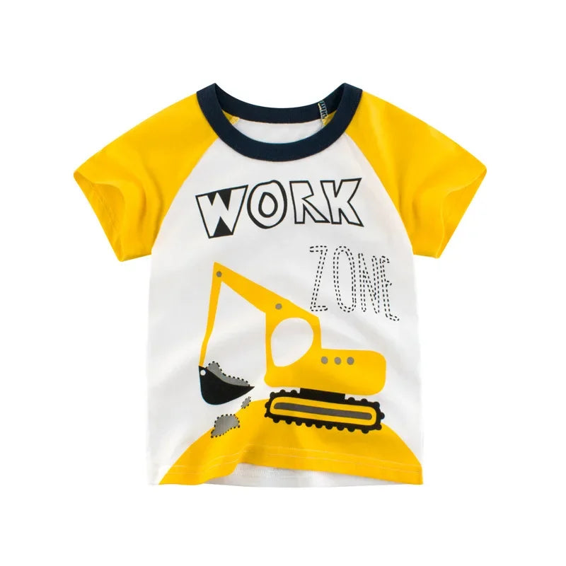 Yellow work zone construction tshirt