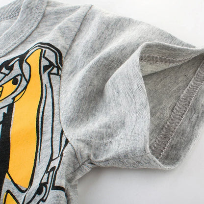 Grey graphic t shirt for kids