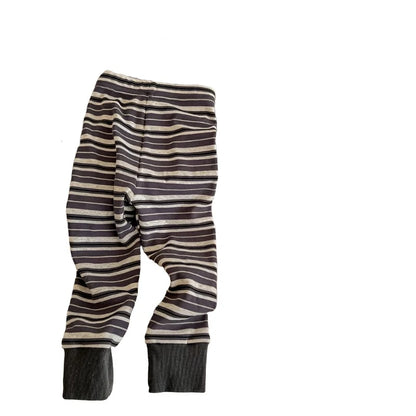 Boys stripped leggings in grey shades