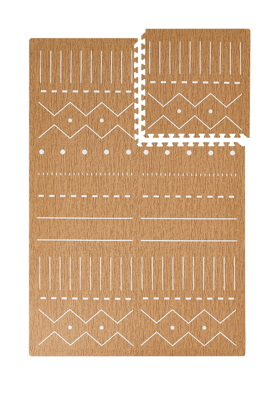 Camel Color Berber Prettier Playmat 6 tiles