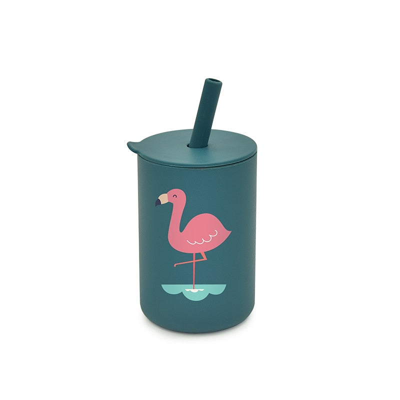 Drekka Silicone Tall Drinking Cup with a Straw 9 Colors