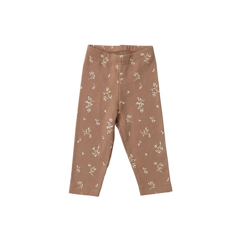 brown toddler pants with flowers