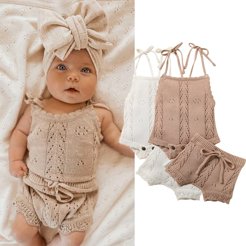 Ivory lace fashion baby romper