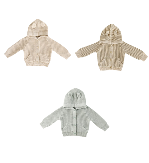 Björn Knit Cardigan 3m-3y (3 Colors) (6-12m and 2-3y)